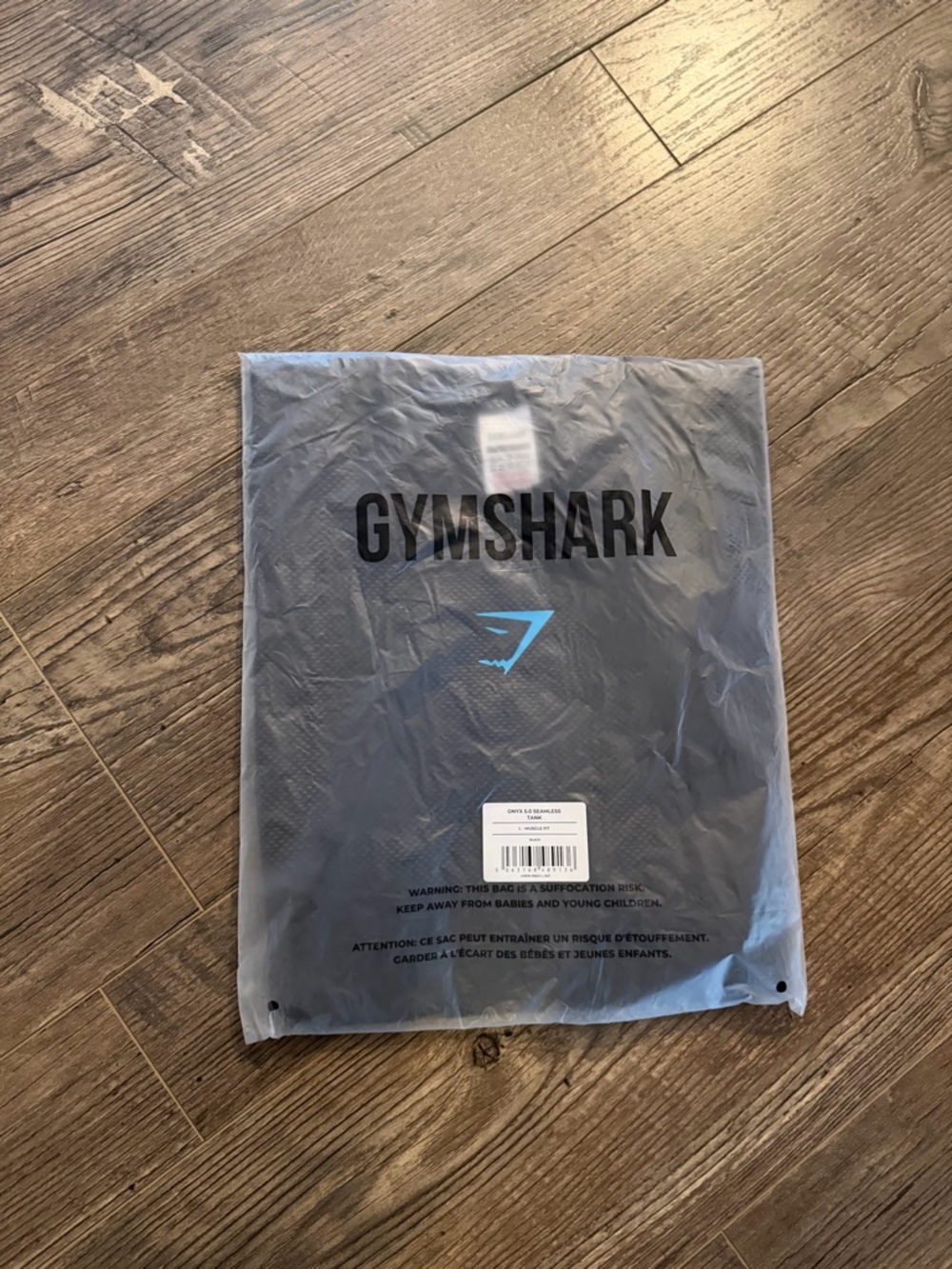 Gymshark Onyx 5.0 Tank - Black/Onyx Grey Large‼️Ships Today‼️